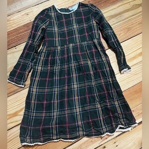 Hill House Black and Red Plaid Kids Dress